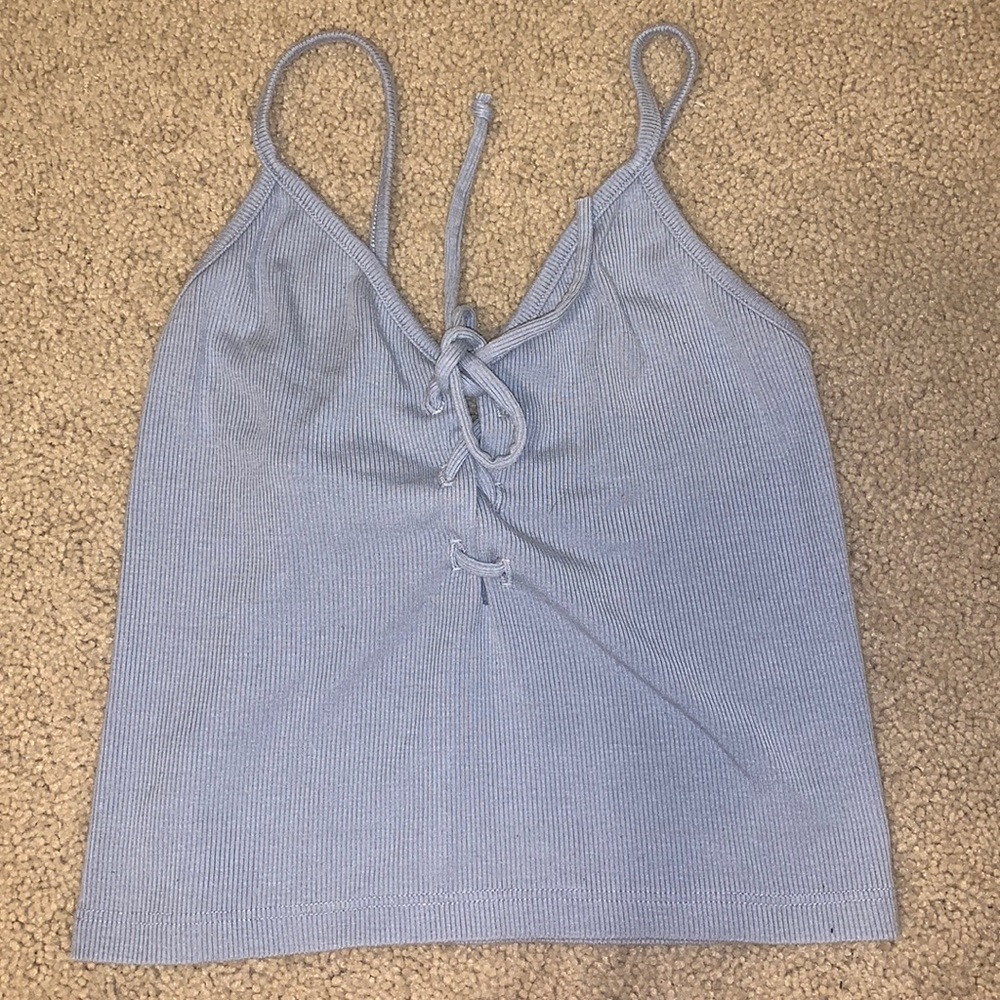 Cropped brandy melville tie tank!